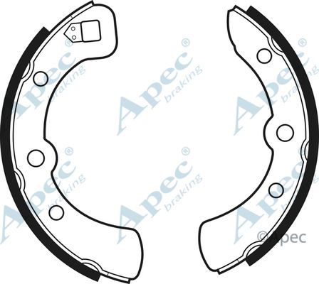 APEC BRAKING Комплект тормозных колодок SHU414